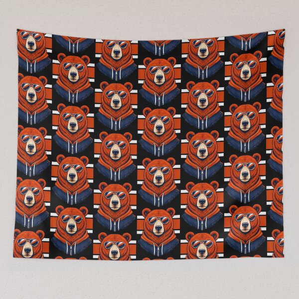 Item preview, Bear Navy Orange Team Colors Cool Sunglasses Graphic designed and sold by OddityVault.