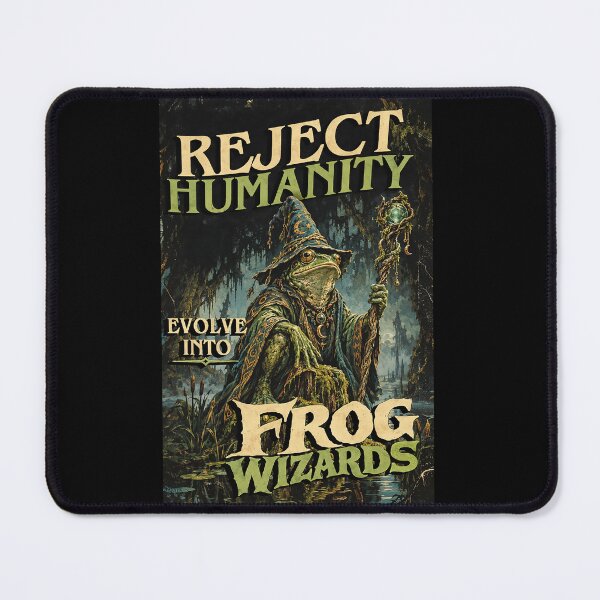 Item preview, Reject Humanity, Evolve Into Frog Wizards designed and sold by abby-thorns.