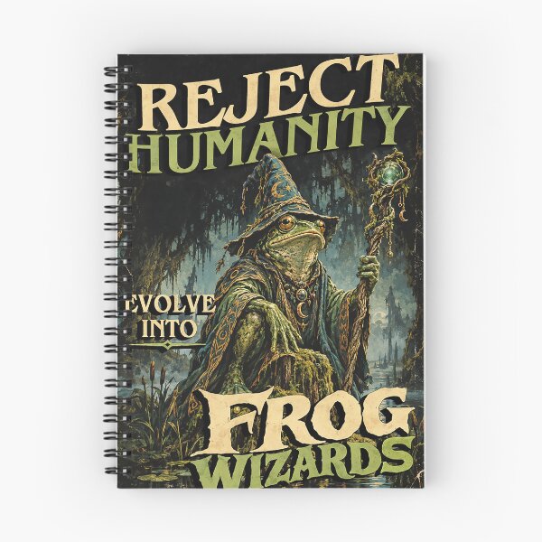 Item preview, Reject Humanity, Evolve Into Frog Wizards designed and sold by abby-thorns.