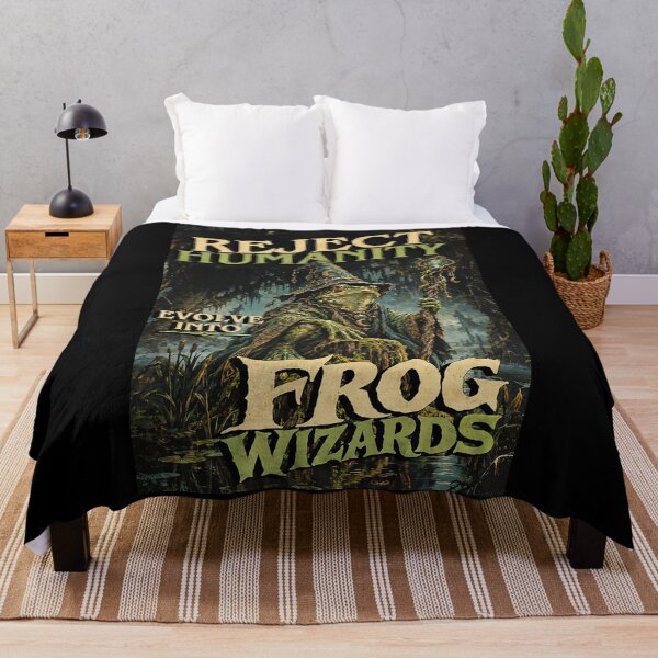 Item preview, Reject Humanity, Evolve Into Frog Wizards designed and sold by abby-thorns.