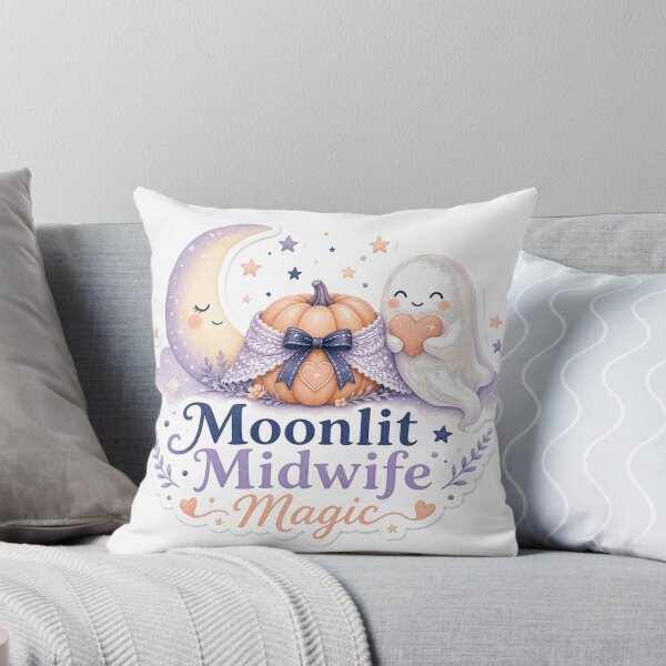 Item preview, Halloween Midwife Sticker — Moonlit Midwife Magic designed and sold by Soft Merch.