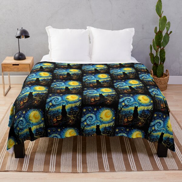 Item preview, Black Cat Starry Night Van Gogh Halloween Costume Men Women designed and sold by OddityVault.