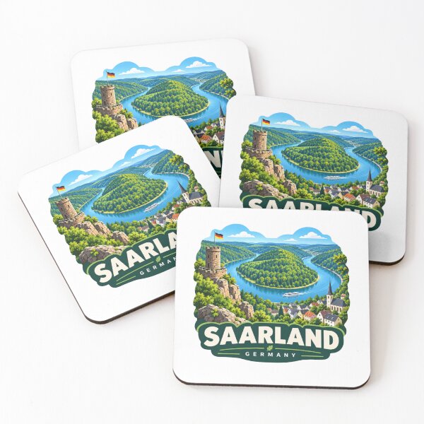 Item preview, Saarland, Germany - Saarschleife Scenic Design designed and sold by Myra365Art.