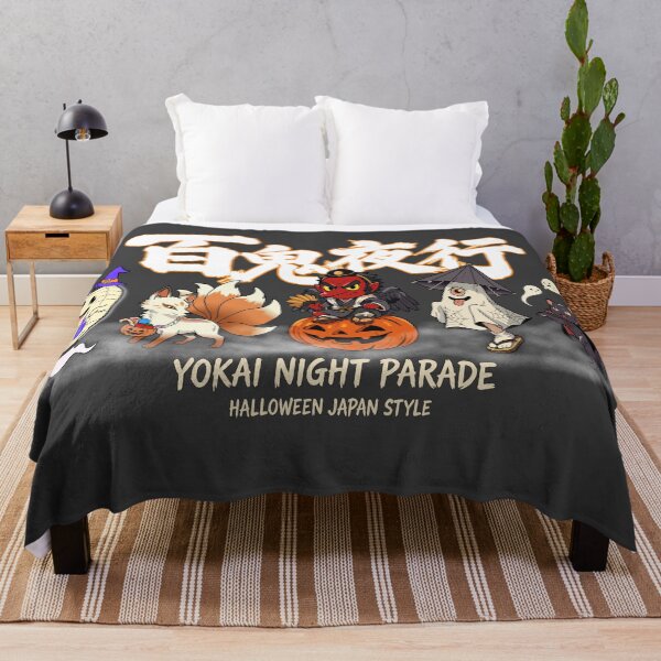 Item preview, Kawaii Japanese Yokai Night Parade Halloween designed and sold by Onigirineko .