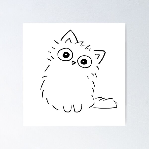 Item preview, Curious Cat designed and sold by OneWeirdDude.
