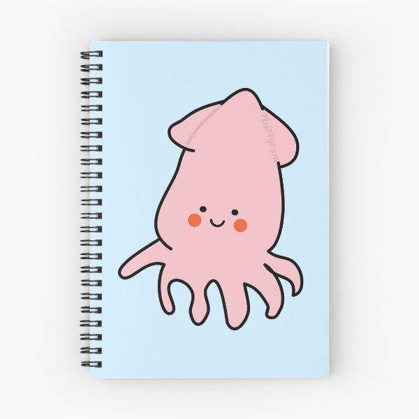Item preview, Cute kawaii squid designed and sold by fluffyfamcraft.