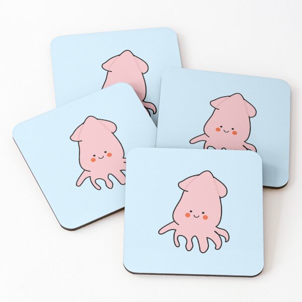 Item preview, Cute kawaii squid designed and sold by fluffyfamcraft.