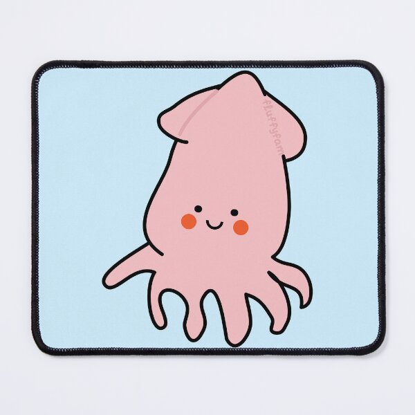 Item preview, Cute kawaii squid designed and sold by fluffyfamcraft.