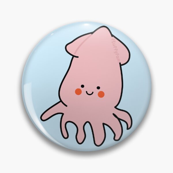 Item preview, Cute kawaii squid designed and sold by fluffyfamcraft.