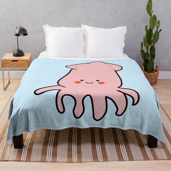 Item preview, Cute kawaii squid designed and sold by fluffyfamcraft.