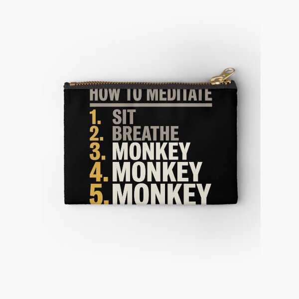 Item preview, Monkey Mind Meditation Instructions, Bold Typography designed and sold by Osmose-Studio.