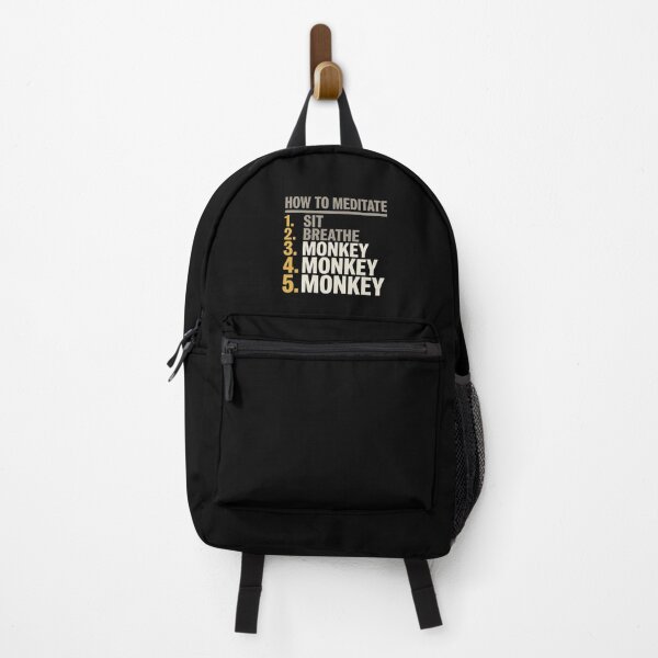 Item preview, Monkey Mind Meditation Instructions, Bold Typography designed and sold by Osmose-Studio.