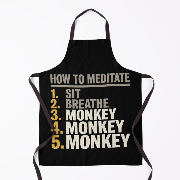 Aperçu de l'œuvre Instructions de méditation Monkey Mind, typographie en gras créée et vendue par Osmose-Studio.