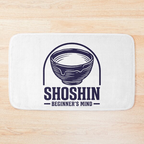 Item preview, Shoshin Beginner's Mind Empty Tea Bowl Woodcut designed and sold by Osmose-Studio.