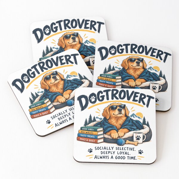 Item preview, Dogtrovert | Socially Selective, Deeply Loyal designed and sold by Mathias Yakubu Design.