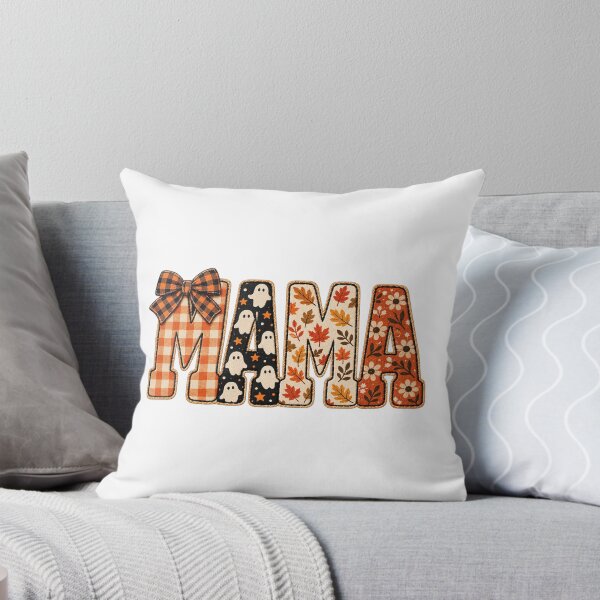 Item preview, Fall Mama Patch With Halloween Ghosts  designed and sold by DYALEEZ-XCR.