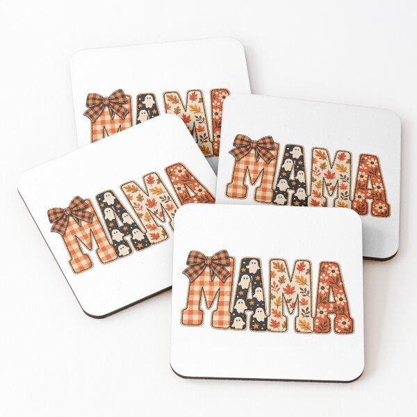 Item preview, Fall Mama Patch With Halloween Ghosts  designed and sold by DYALEEZ-XCR.