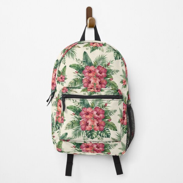 Item preview, Vintage Watercolor Tropical Hibiscus Floral Pattern designed and sold by bvdesignart.