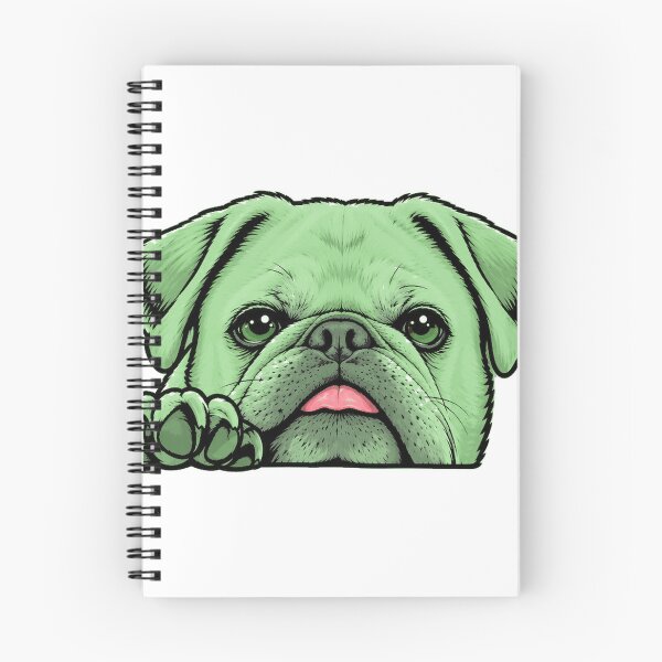 Item preview, Little Foo the Pug in Green designed and sold by Little Foo the Pug.