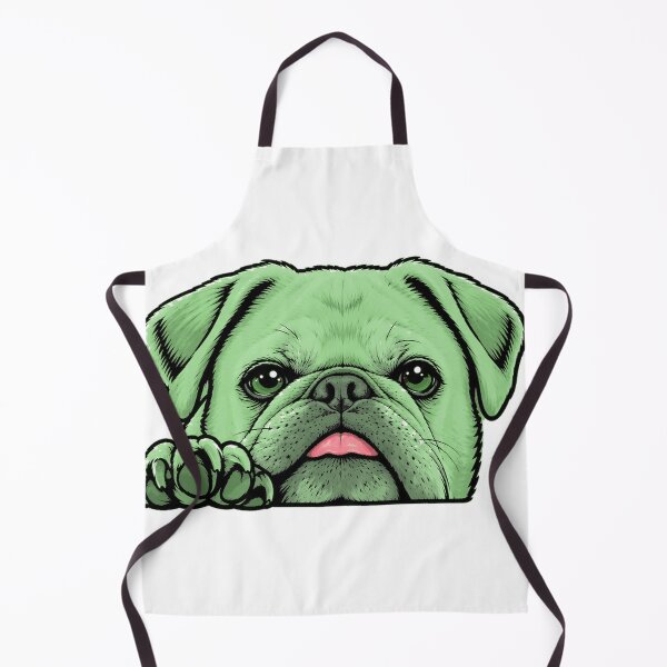 Item preview, Little Foo the Pug in Green designed and sold by Little Foo the Pug.