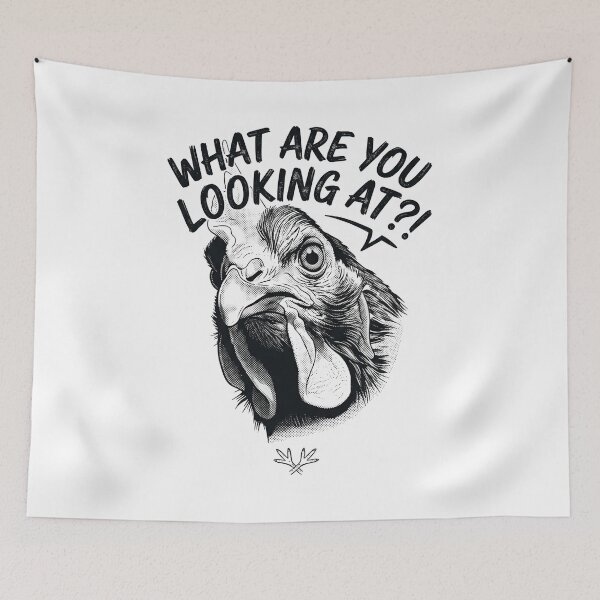 Item preview, What Are You Looking At?! | Grumpy Rooster  designed and sold by CleverCulture.