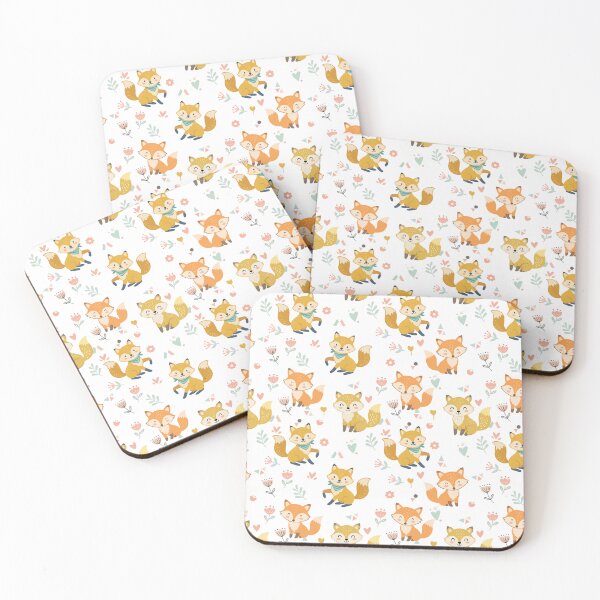 Item preview, Cute Little Fox Seamless Pattern designed and sold by prapapon.