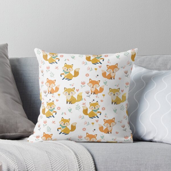 Item preview, Cute Little Fox Seamless Pattern designed and sold by prapapon.