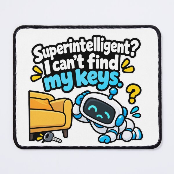 Item preview, Superintelligent I Cant Find My Keys Funny Quote Design designed and sold by Kenzie & Co.