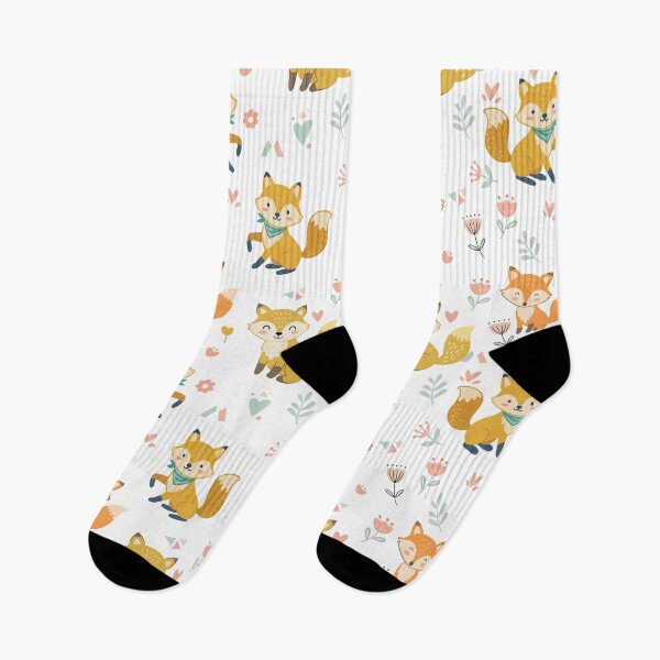 Item preview, Cute Little Fox Seamless Pattern designed and sold by prapapon.