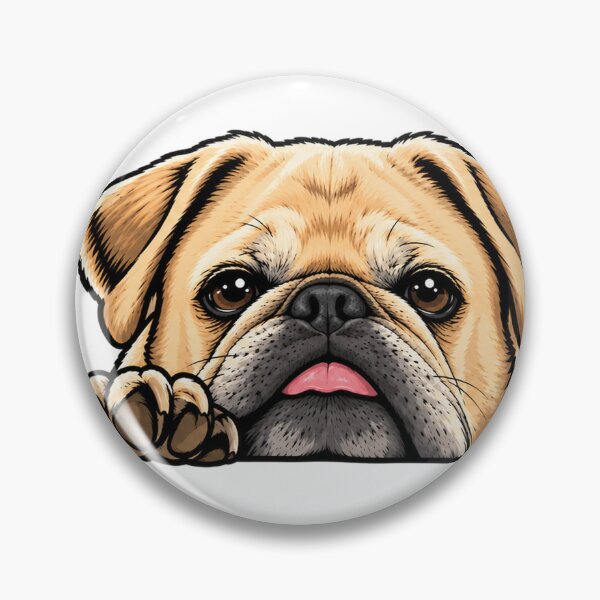 Item preview, Little Foo the Pug in Tan designed and sold by Little Foo the Pug.