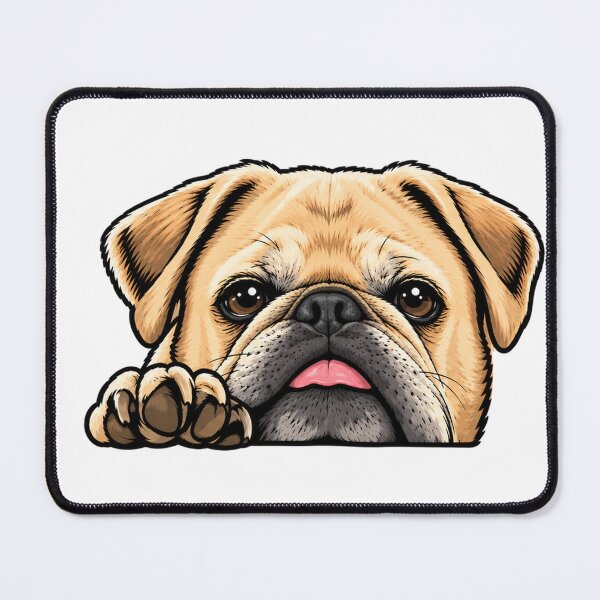 Item preview, Little Foo the Pug in Tan designed and sold by Little Foo the Pug.