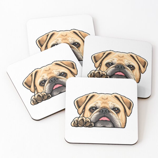 Item preview, Little Foo the Pug in Tan designed and sold by Little Foo the Pug.