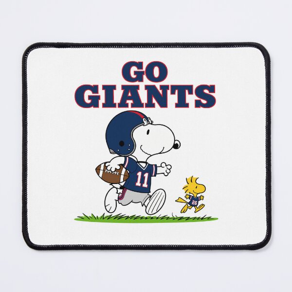 Item preview, Snoopy & Woodstock New York Giants Football Retro F414 designed and sold by GLUVY-THEME.