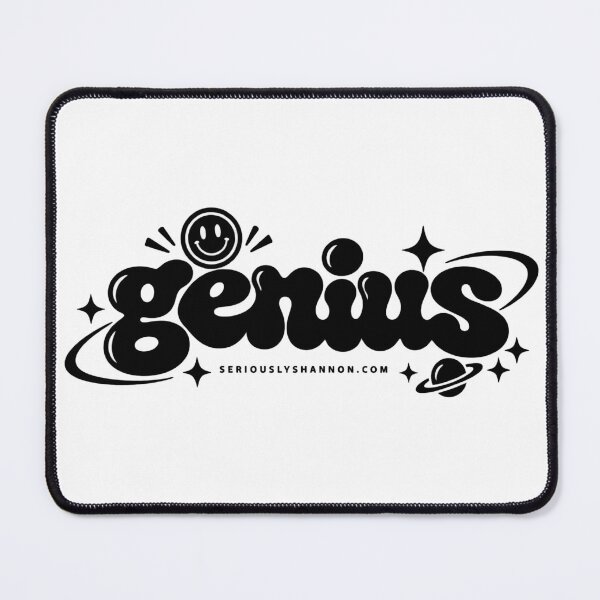 Item preview, Retro Y2K Genius Bubble Lettering Vector Graphic Design designed and sold by StormVape.