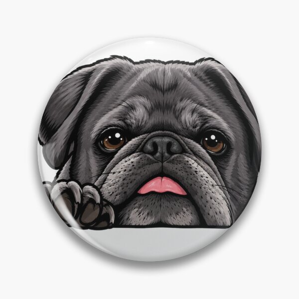 Item preview, Little Foo the Pug in Black designed and sold by Little Foo the Pug.