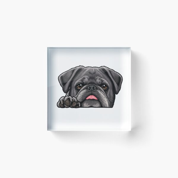 Item preview, Little Foo the Pug in Black designed and sold by Little Foo the Pug.