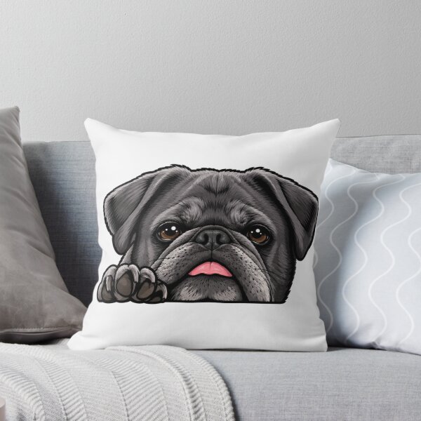 Item preview, Little Foo the Pug in Black designed and sold by Little Foo the Pug.