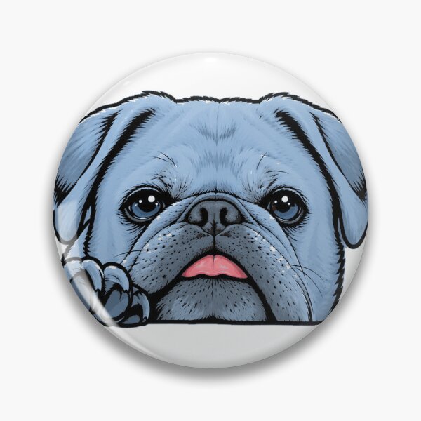 Item preview, Little Foo the Pug in Blue designed and sold by Little Foo the Pug.
