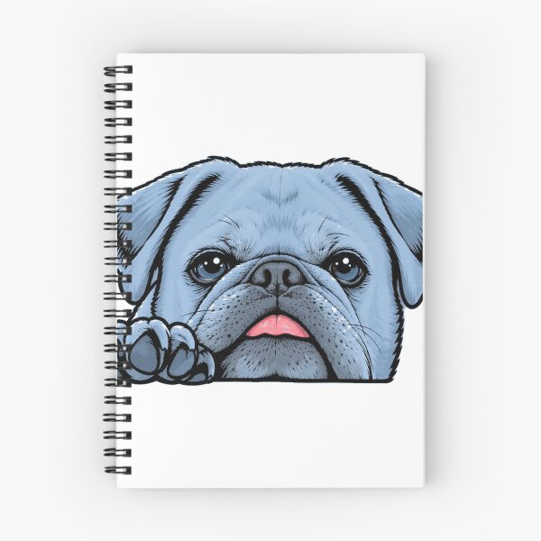 Item preview, Little Foo the Pug in Blue designed and sold by Little Foo the Pug.