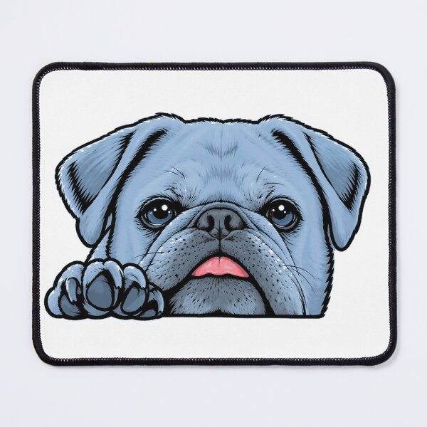 Item preview, Little Foo the Pug in Blue designed and sold by Little Foo the Pug.
