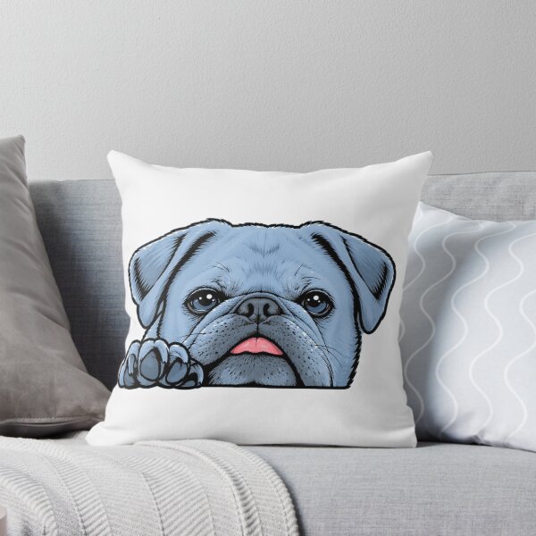 Item preview, Little Foo the Pug in Blue designed and sold by Little Foo the Pug.