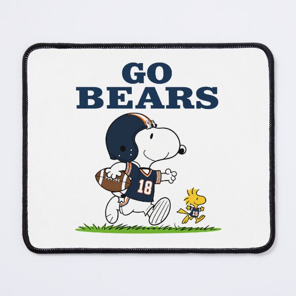 Item preview, Snoopy & Woodstock Chicago Bears Football Retro F415 designed and sold by GLUVY-THEME.