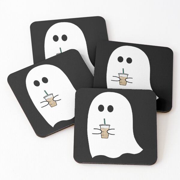 Item preview, Ghost Drinking Iced Coffee designed and sold by blessedblossom-.