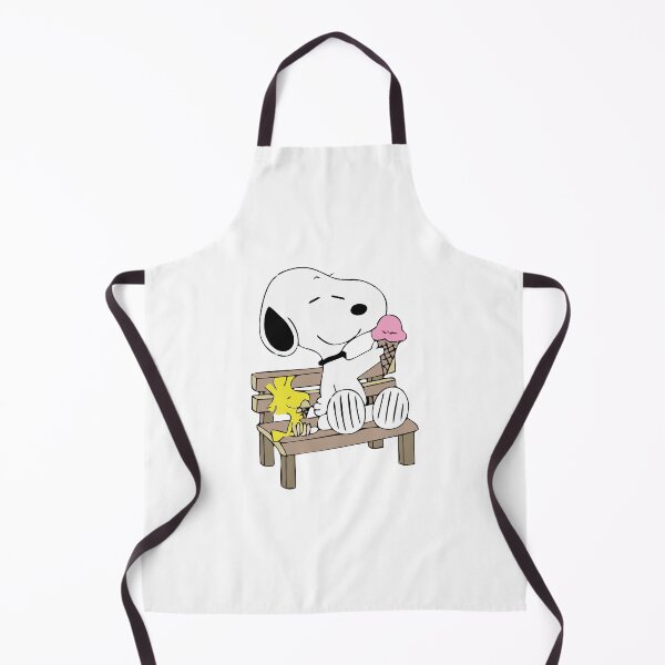 Item preview, Snoopy and Woodstock Sitting on Bench Eating Ice Cream designed and sold by anthonyplynch.