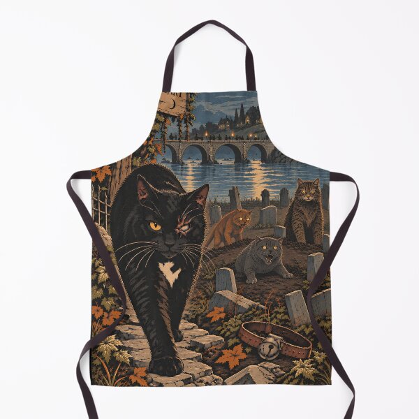 Item preview, Ulthar's Pet Sematary Gothic Black Cat Horror designed and sold by Extravanganzza.