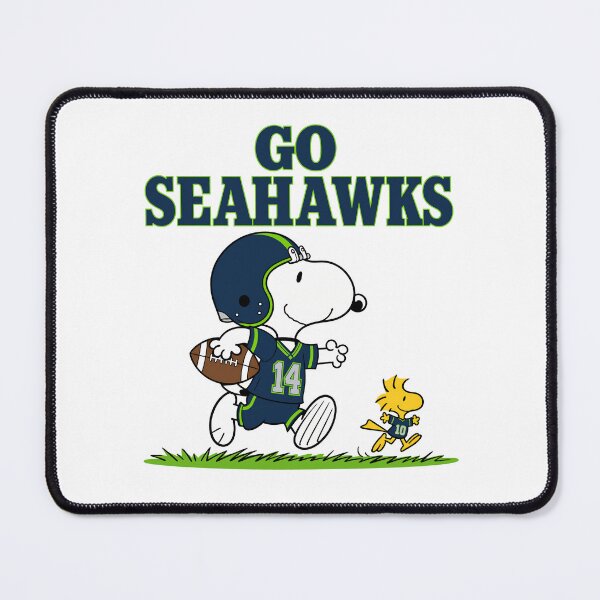 Item preview, Snoopy & Woodstock Seattle Seahawks Football Retro F416 designed and sold by GLUVY-THEME.