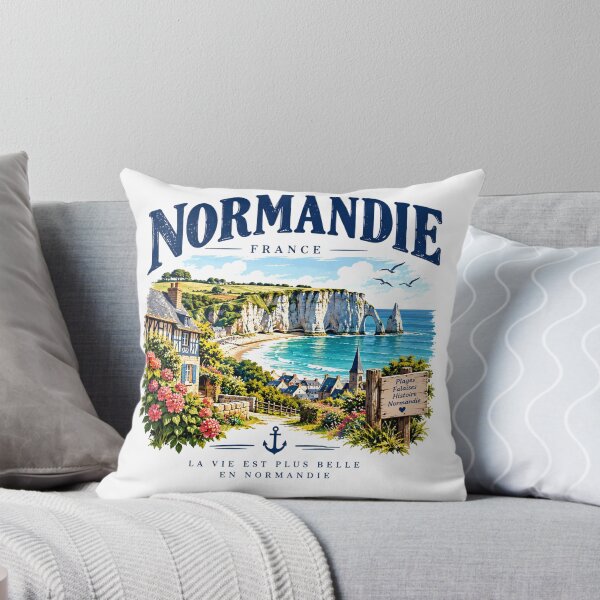 Item preview, Normandie France | Coastal Cliffs & French Travel Art designed and sold by Mathias Yakubu Design.