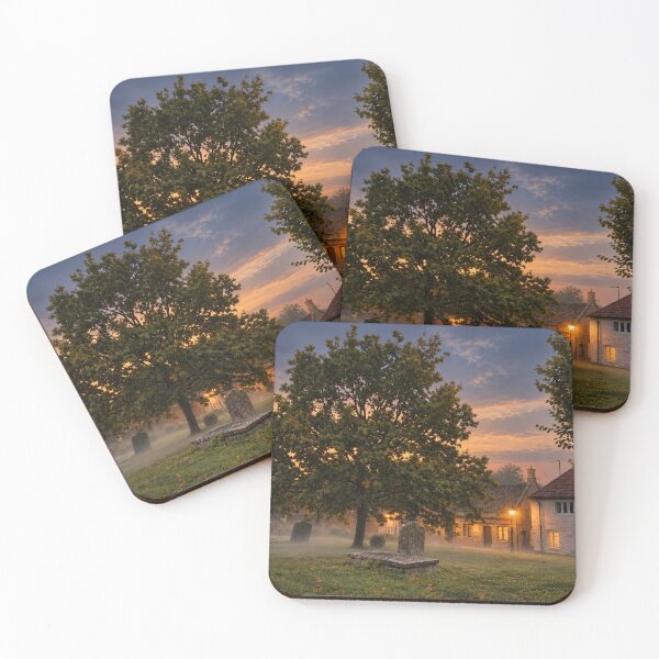 Item preview, An English churchyard at dusk in autumn designed and sold by KALEIDOSCOPE UK.