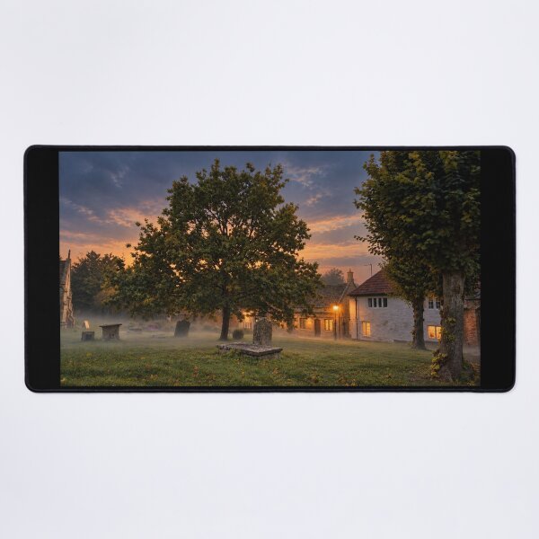Item preview, An English churchyard at dusk in autumn designed and sold by KALEIDOSCOPE UK.