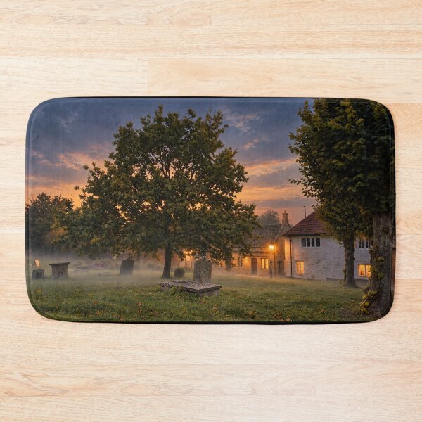 Item preview, An English churchyard at dusk in autumn designed and sold by KALEIDOSCOPE UK.